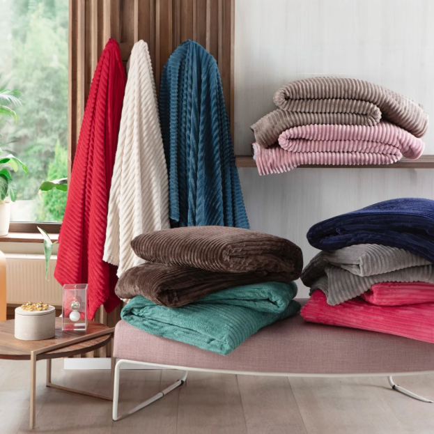 Manta Riscada Lisa Leve Cores